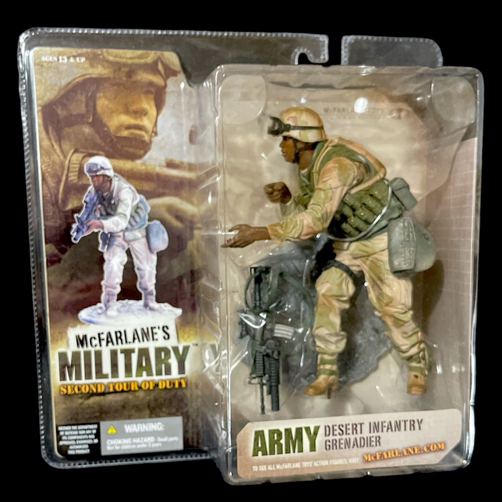 McFarlane's Military ARMY DESERT INFANTRY GRENADIER Second Tour of Duty Figure